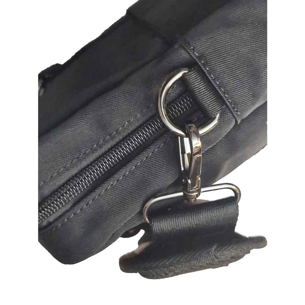 NWT Alfani Mens Nylon Briefcase Bag Black ONE SIZE